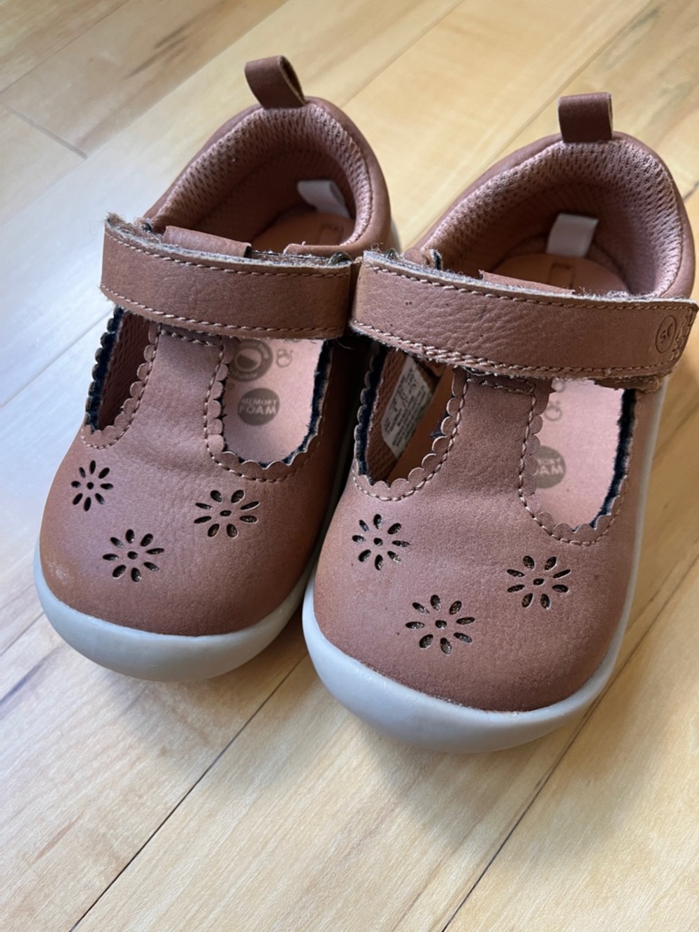 Girls' Stride Rite - Cheyenne Brown Mary Jane Comfort Shoes - Toddler - Sz. 5 - Picture 4 of 6